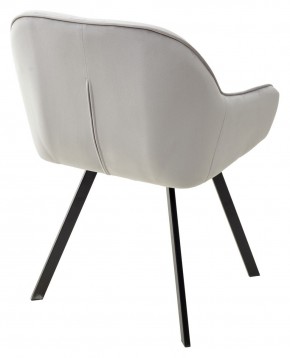 Стул GALE 360 град. поворот. BLUVEL-03 LIGHT GREY, велюр/ черный каркас, М-City в Полевском - polevskoy.ok-mebel.com | фото 4