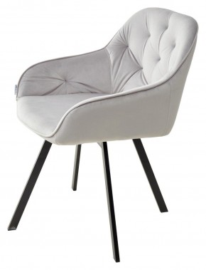 Стул GALE 360 град. поворот. BLUVEL-03 LIGHT GREY, велюр/ черный каркас, М-City в Полевском - polevskoy.ok-mebel.com | фото 5