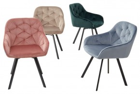 Стул GALE 360 град. поворот. BLUVEL-40 BEIGE, велюр/ черный каркас, М-City в Полевском - polevskoy.ok-mebel.com | фото 3