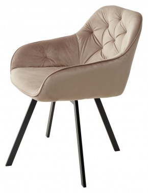 Стул GALE 360 град. поворот. BLUVEL-40 BEIGE, велюр/ черный каркас, М-City в Полевском - polevskoy.ok-mebel.com | фото 5