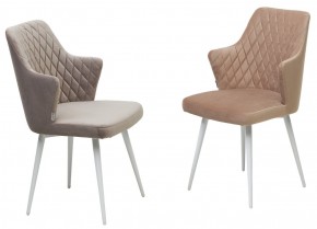 Стул HERMAN 360 град. ЛАТТЕ #25, велюр / белый каркас М-City в Полевском - polevskoy.ok-mebel.com | фото 4