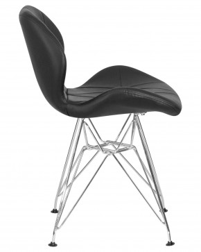 Стул обеденный DOBRIN BUTTERFLY CHROME, ножки хром, цвет чёрный в Полевском - polevskoy.ok-mebel.com | фото 3