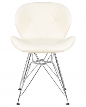 Стул обеденный DOBRIN BUTTERFLY CHROME, ножки хром, цвет кремовый в Полевском - polevskoy.ok-mebel.com | фото 6