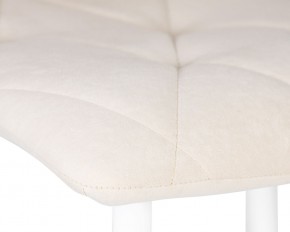 Стул обеденный DOBRIN CHILLY ROMBO, Бежевый Simple 44, основание белое в Полевском - polevskoy.ok-mebel.com | фото 7