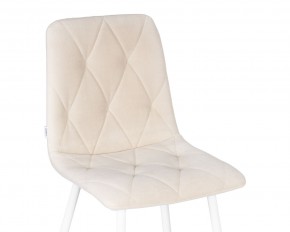 Стул обеденный DOBRIN CHILLY ROMBO, Бежевый Simple 44, основание белое в Полевском - polevskoy.ok-mebel.com | фото 8