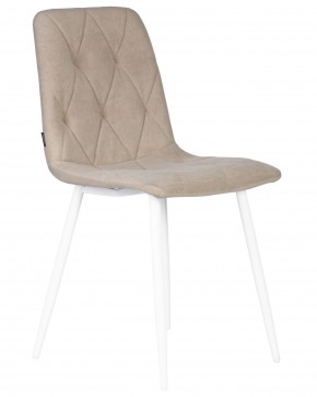 Стул обеденный DOBRIN CHILLY ROMBO, Капучино Simple 05, основание белый в Полевском - polevskoy.ok-mebel.com | фото 2