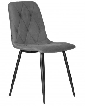Стул обеденный DOBRIN CHILLY ROMBO, Серый Simple 33, основание черное в Полевском - polevskoy.ok-mebel.com | фото 2