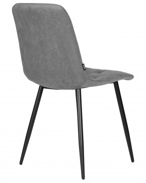 Стул обеденный DOBRIN CHILLY ROMBO, Серый Simple 33, основание черное в Полевском - polevskoy.ok-mebel.com | фото 4