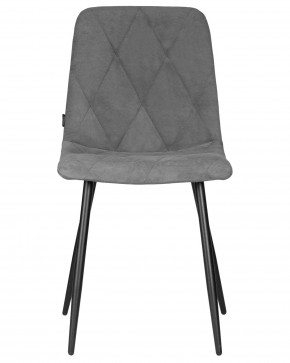 Стул обеденный DOBRIN CHILLY ROMBO, Серый Simple 33, основание черное в Полевском - polevskoy.ok-mebel.com | фото 6