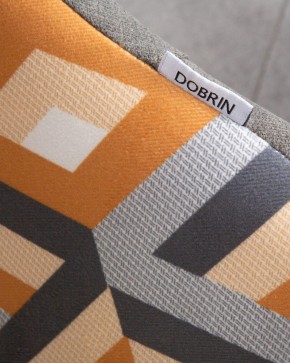 Стул обеденный DOBRIN MARKUS, ЭМАЛЬ ЧЕРНЫЙ МУАР ткань Candy Graphite+Escada Ochre в Полевском - polevskoy.ok-mebel.com | фото 10