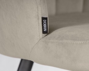 Стул обеденный DOBRIN NAOMI, ЭМАЛЬ ЧЕРНЫЙ МУАР велюр Catania Cocoa в Полевском - polevskoy.ok-mebel.com | фото 7