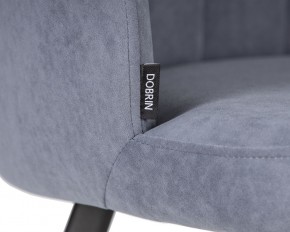 Стул обеденный DOBRIN NAOMI, ЭМАЛЬ ЧЕРНЫЙ МУАР велюр Catania Steel в Полевском - polevskoy.ok-mebel.com | фото 7