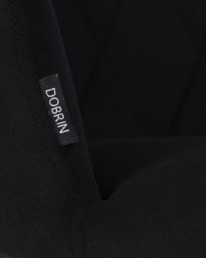 Стул обеденный DOBRIN ROBY, ЭМАЛЬ ЧЕРНЫЙ МУАР велюр Catania Black в Полевском - polevskoy.ok-mebel.com | фото 2