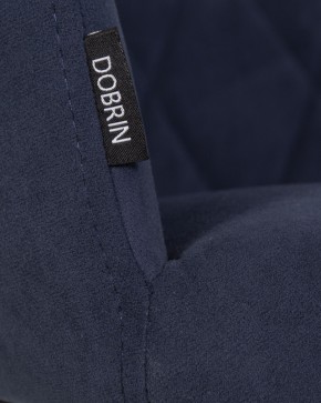 Стул обеденный DOBRIN ROBY, ЭМАЛЬ ЧЕРНЫЙ МУАР велюр Catania Dark Blue в Полевском - polevskoy.ok-mebel.com | фото 9