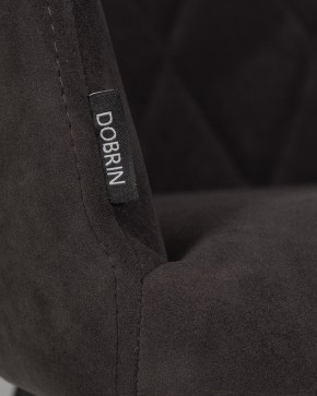 Стул обеденный DOBRIN ROBY, ЭМАЛЬ ЧЕРНЫЙ МУАР велюр Catania Espresso в Полевском - polevskoy.ok-mebel.com | фото 9