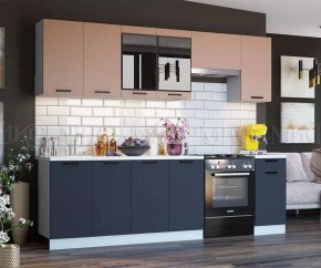 ТЕХНО Кухонный гарнитур 2,6 м Компоновка №3 в Полевском - polevskoy.ok-mebel.com | фото 4