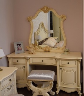 Туалетный стол + Зеркало Мона Лиза (крем) в Полевском - polevskoy.ok-mebel.com | фото 6