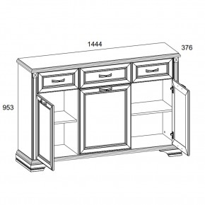 Тумба 3D3S, MONAKO, цвет Сосна винтаж/дуб анкона в Полевском - polevskoy.ok-mebel.com | фото 2