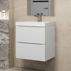 Тумба под раковину Uperwood Tanos 50 см, подвесная, белая матовая в Полевском - polevskoy.ok-mebel.com | фото
