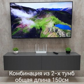 Тумба подвесная под ТВ LINES MTV1-MA 750 Темно-серый (Графит-M 10.1.25) в Полевском - polevskoy.ok-mebel.com | фото 10
