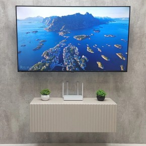 Тумба подвесная под ТВ LINES MTV3-MA 900 Бежевый (Леда-М 10.1.5) в Полевском - polevskoy.ok-mebel.com | фото 3