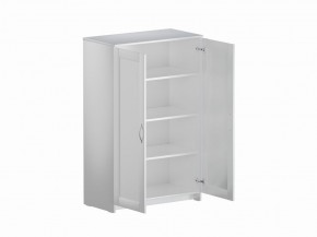 Тумба СИРИУС двухдверная высокая, цвет белый в Полевском - polevskoy.ok-mebel.com | фото 3