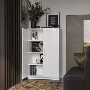 Тумба СИРИУС двухдверная высокая, цвет белый в Полевском - polevskoy.ok-mebel.com | фото 4