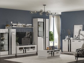МАГНОЛИЯ Тумба ТВ (Белый глянец/Белый) в Полевском - polevskoy.ok-mebel.com | фото 3