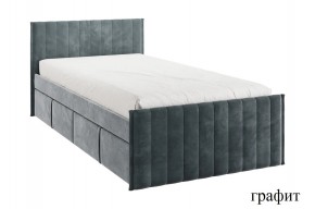 ТВИКС Кровать с ящиками 900 (графит) в Полевском - polevskoy.ok-mebel.com | фото