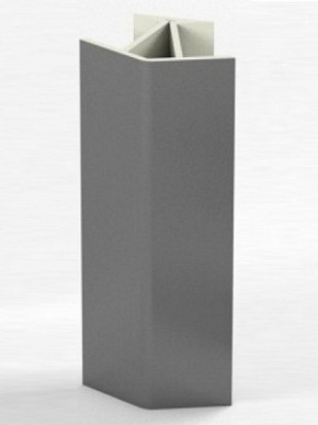 Угловое соединение для цоколя 135 гр. h100 мм (Алюминий, Белый, Черный, Сонома) в Полевском - polevskoy.ok-mebel.com | фото