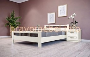 ВЕРОНИКА-3 Кровать из массива 1600 (Слоновая кость) в Полевском - polevskoy.ok-mebel.com | фото