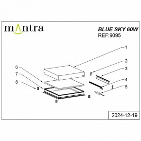 Встраиваемый светильник Mantra Blue Sky 9095 в Полевском - polevskoy.ok-mebel.com | фото 5