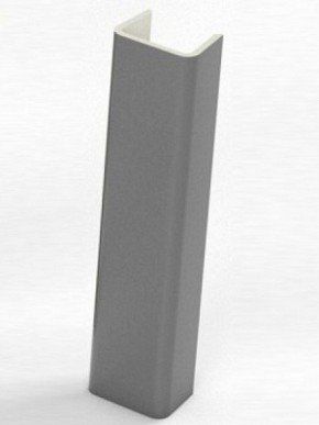 Торцевая заглушка  для цоколя h100 мм (Алюминий, Белый, Черный, Сонома) в Полевском - polevskoy.ok-mebel.com | фото 1