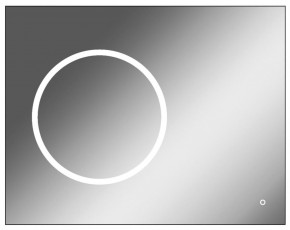 Зеркало Eclipse 90 black с подсветкой Sansa (SE1031Z) в Полевском - polevskoy.ok-mebel.com | фото