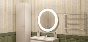 Зеркало Мехико 720х720 с подсветкой Домино (GL7020Z) в Полевском - polevskoy.ok-mebel.com | фото 7